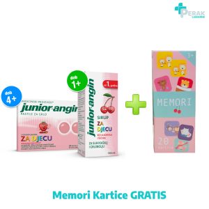 Junior Angin Paket Sirup i Pastile za Grlo + Memori Kartice GRATIS